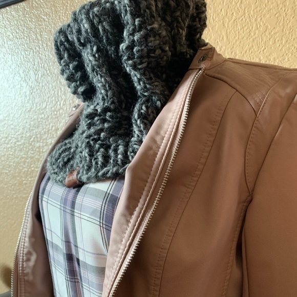 🧣Stylish & cozy knit cowl scarf.Wool/acrylic yarn.Hand knit.Colors available ♥️ - Picture 14 of 14